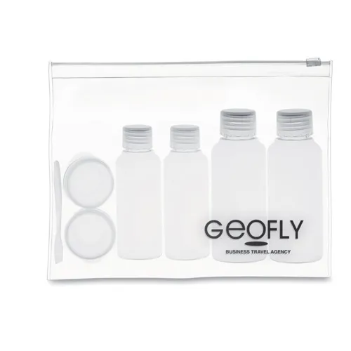 AIRPRO Travelling pouch with bottles transparent 