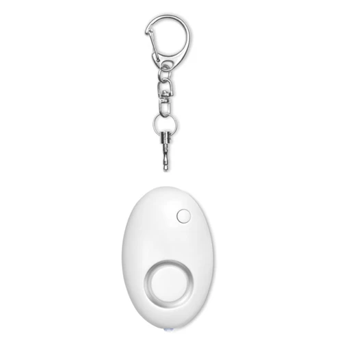 ALARMY Personal alarm with key ring white 