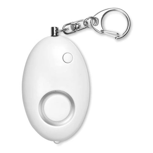 ALARMY Personal alarm with key ring white 