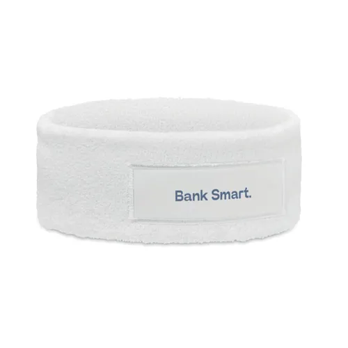 ATAMA Headband in polycotton white 