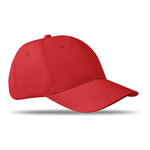 BASIE APOLLO 6 panel baseball sapka 160g/m² Piros 