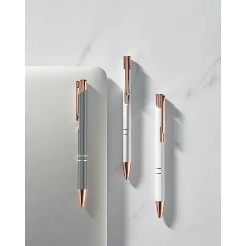 BERN ROSE Recycled aluminium pen white 