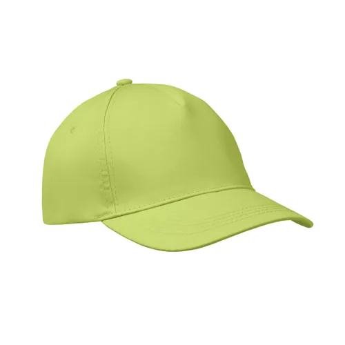 BUZZ 5 panel baseball sapka 160g/m² Lime 