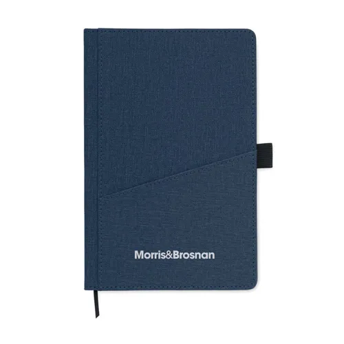 CINCO A5 notebook PU front pocket blue 