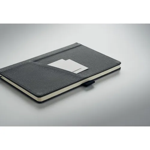 CINCO A5 notebook PU front pocket stone grey 