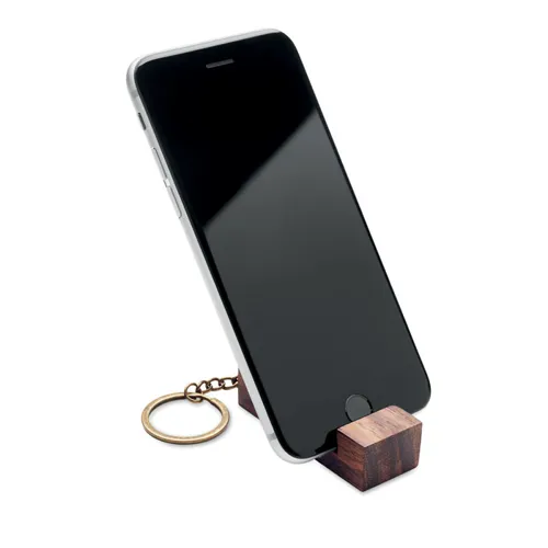 CODE Kulcstartó telefonállvánnyal Fa 
