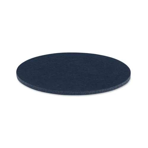 FELTSTER Round coaster in RPET felt blue 