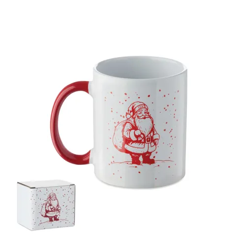 FESTIMUG Karácsonyi kerámia bögre 300ml Fehér/piros 