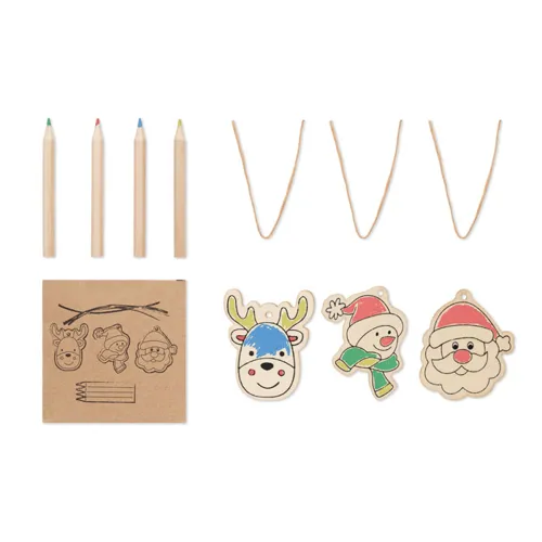 FUNCOOL Drawing wooden ornaments set wood 