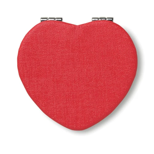 GLOW HEART Heart PU mirror red 