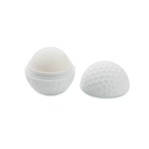 GOLF Lip balm in golf ball shape white 