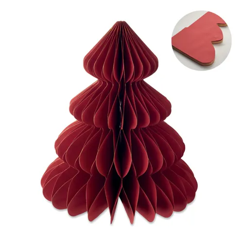 HARMOBIG Paper Xmas tree decoration red 