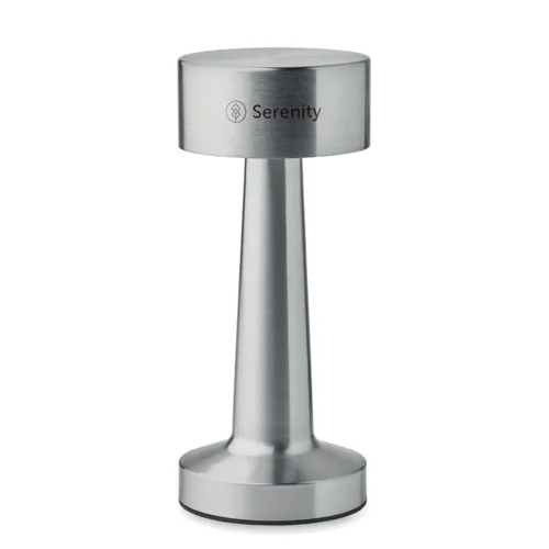 HIERLUZ Rechargeable iron table lamp matt silver 