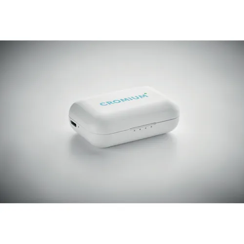 JAZZ TWS earbuds with charging base white 