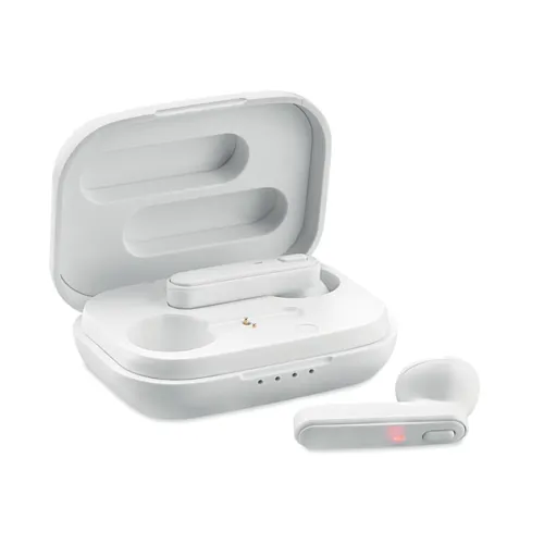 JAZZ TWS earbuds with charging base white 