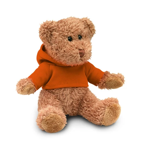 JOHNNY Teddy bear plus with hoodie orange 
