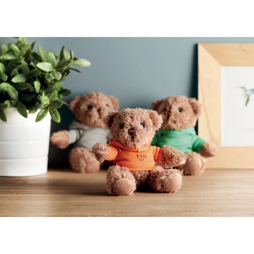JOHNNY Teddy bear plus with hoodie orange 