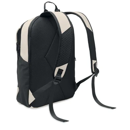KOROVIN 15" soft PU laptop backpack off white 
