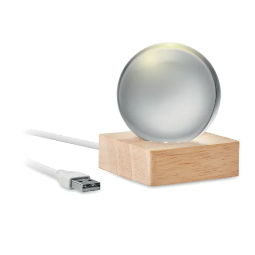 LIGHT LED üveggömb Fa 