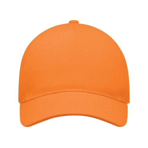 LONG BEACH SINGA 5 Panel baseball cap 260 gr/m orange 