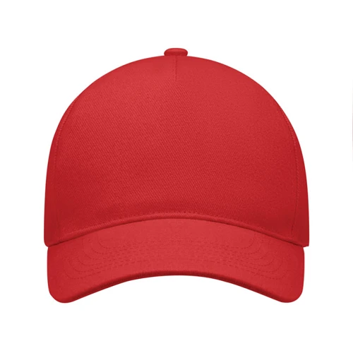 LONG BEACH SINGA 5 panel baseball sapka 260g/m² Piros 
