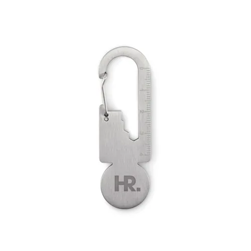 MULTIKEY Multifunkciós érmés kulcstartó Ezüst 