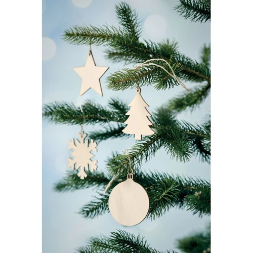 NEUY Snowflake Tree hanger wood 