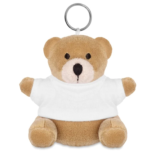 NIL Teddy bear key ring white 