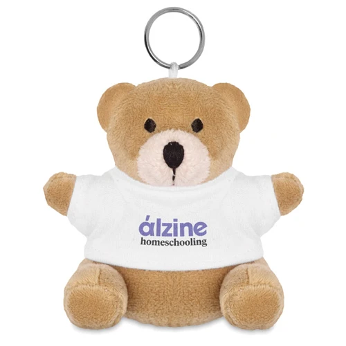 NIL Teddy bear key ring white 
