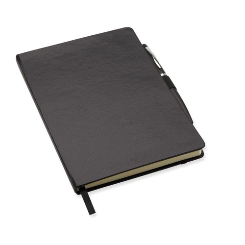 NOTAPLUS A5 notebook with pen 72 lined black 