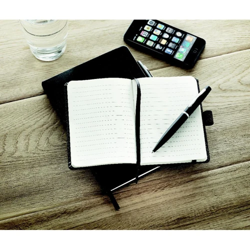 NOTAPLUS A5 notebook with pen 72 lined black 