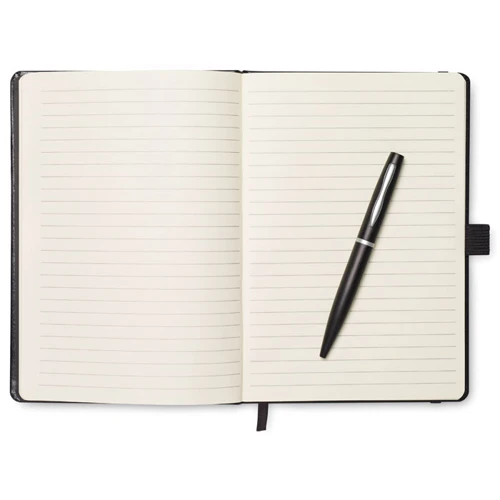 NOTAPLUS A5 notebook with pen 72 lined black 