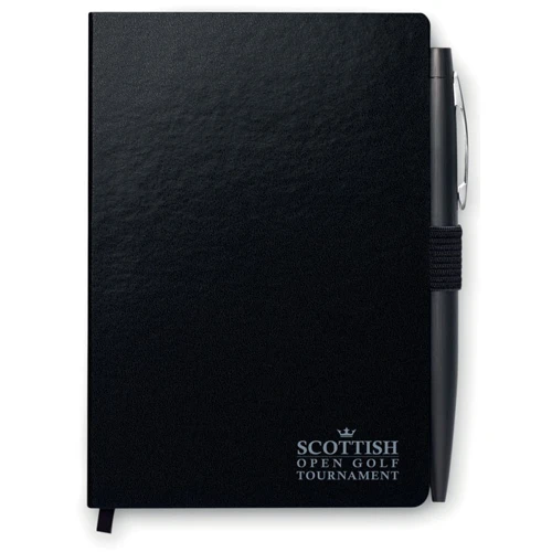 NOTAPLUS A5 notebook with pen 72 lined black 