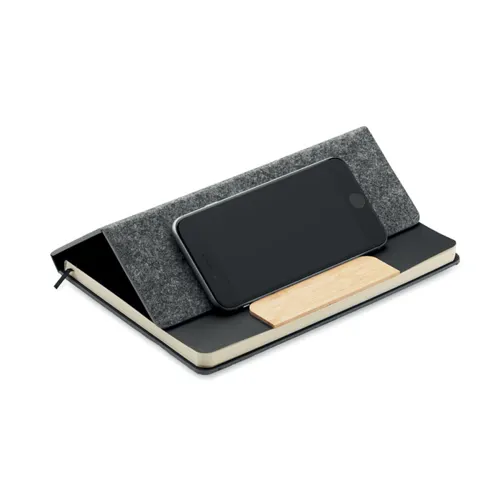 NOTEMIX A5 RPET notebook set stone grey 