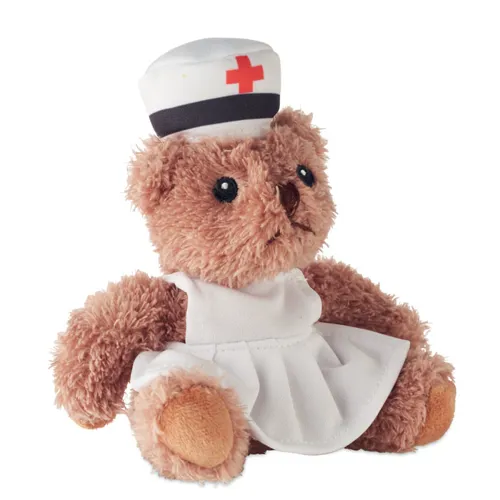 NURSE Teddy bear plush nurse white 