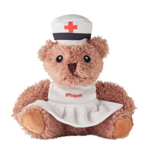 NURSE Teddy bear plush nurse white 