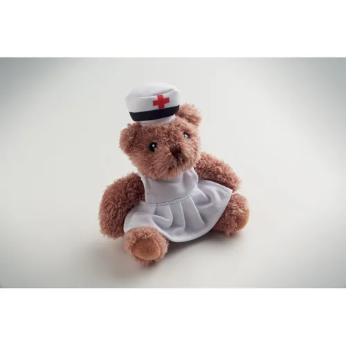 NURSE Teddy bear plush nurse white 