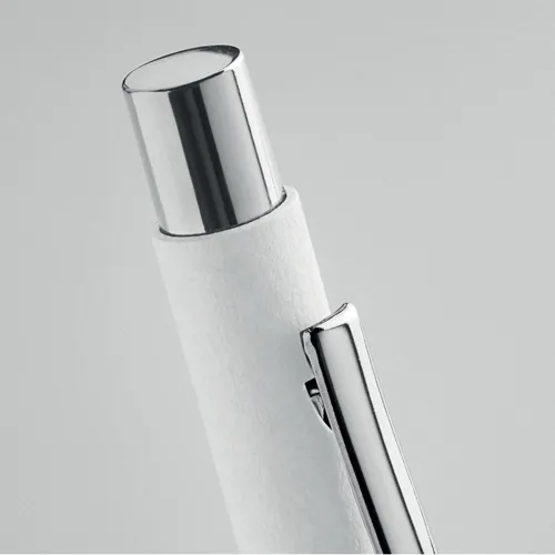 OLYMPIA Recycled paper push ball pen white 