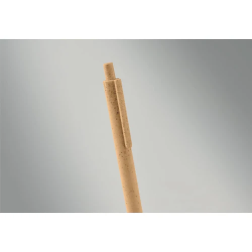 PECAS Wheat Straw/ABS push type pen orange 