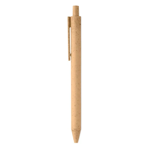 PECAS Wheat Straw/ABS push type pen orange 
