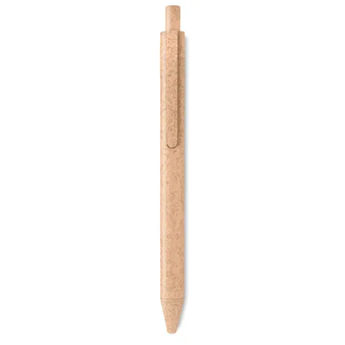 PECAS Wheat Straw/ABS push type pen orange 
