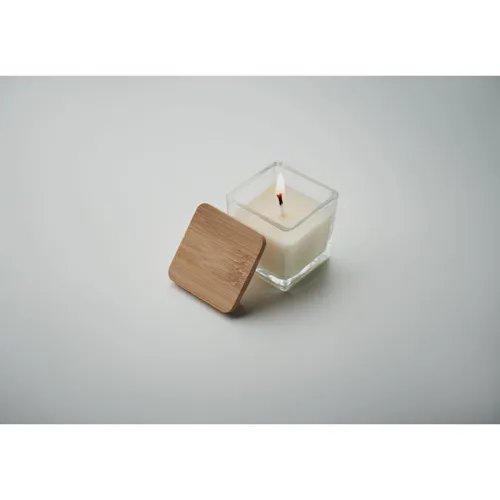 PILA Squared fragranced candle 50gr white 