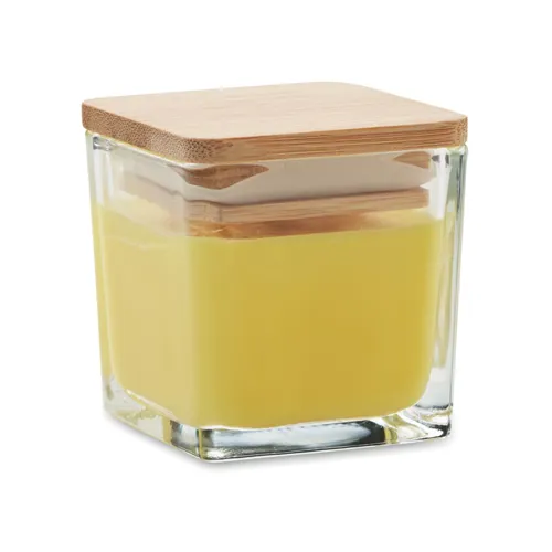PILA Squared fragranced candle 50gr yellow 