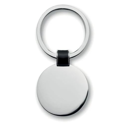 ROUNDY Round shaped key ring black 