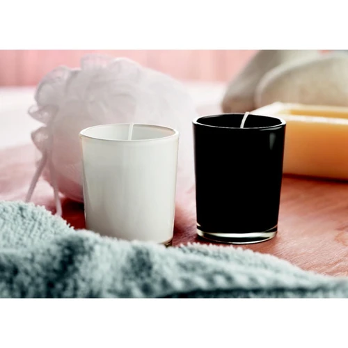 SELIGHT Scented candle in glass white 