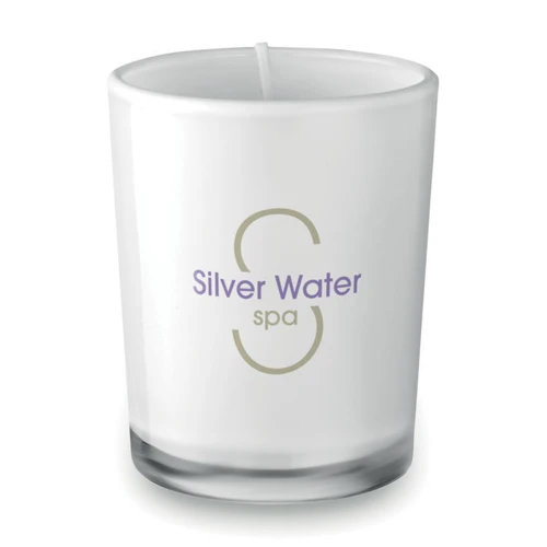 SELIGHT Scented candle in glass white 