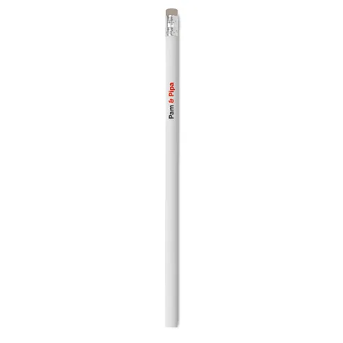 STOMP Pencil with eraser white 