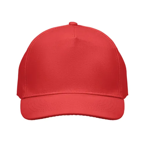 SUNNY 5 panel baseball cap 180 gr red 