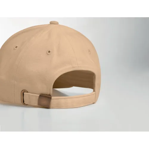 TEKAPO 6 panel baseball cap 270 gr/m beige 