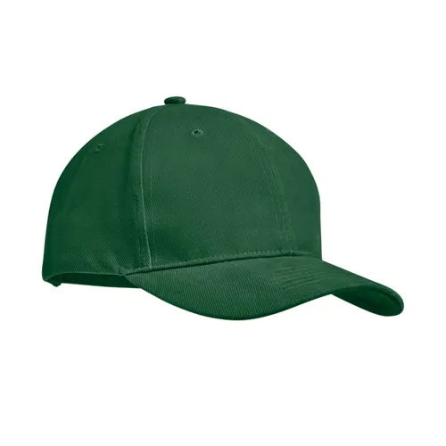 TEKAPO 6 panel baseball sapka 270g/m² Sötétzöld 